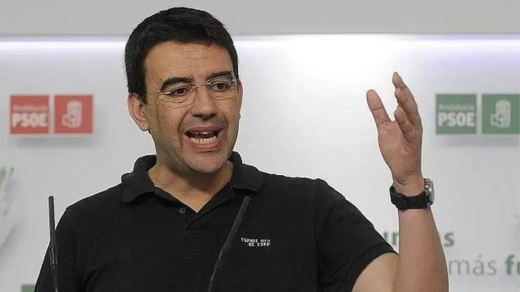 Mario Jiménez portavoz de la gestora del PSOE. / abc.sevilla.es