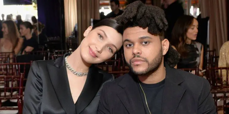 Bella Hadid y The Weekend. / Harper's Bazar