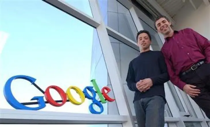Larry Page y Sergei Bryn, fundadores de Google.