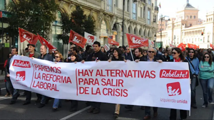 Manifestación de sindicatos.