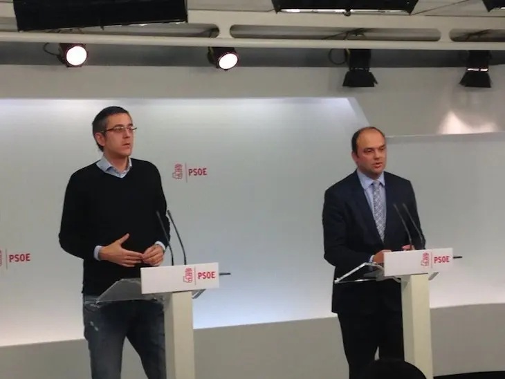 Eduardo Madina (izq.) y José Carlos Diez (der.). / Twitter
