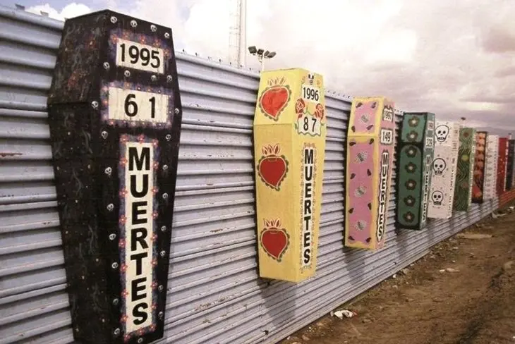 Imagne del muro entre Estados Unidos y M&eacute;xico.