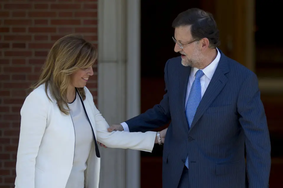 Susana Díaz y Mariano Rajoy.