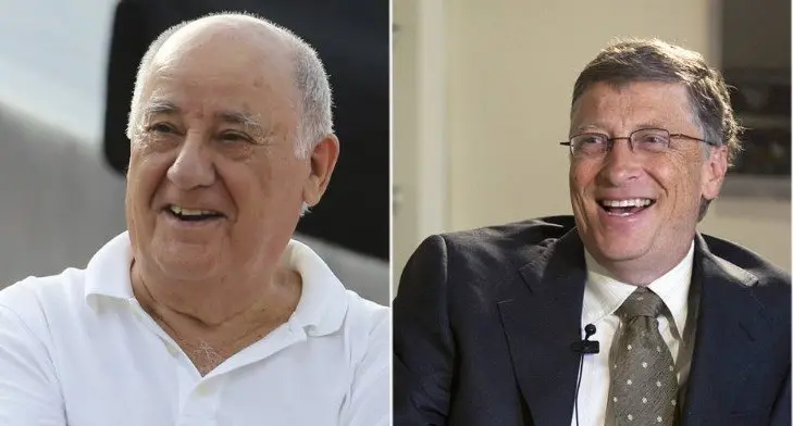 Amancio Ortega y Bill Gates, el n&uacute;mero cuatro y el uno de la lista de Forbes respectivamente. / RRSS