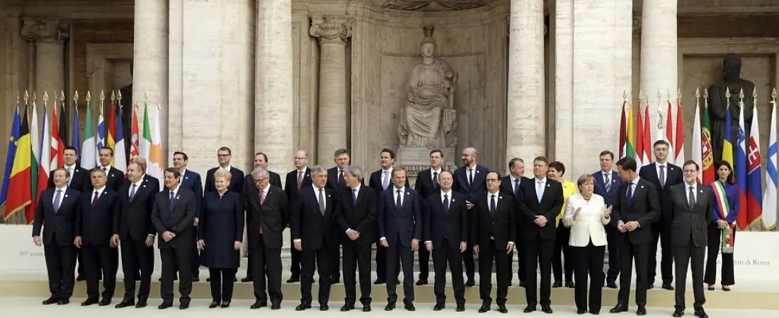 Cumbre de los 27 en Roma.