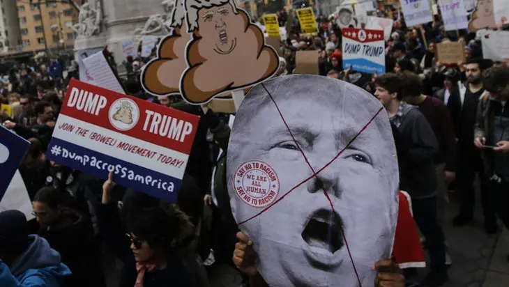 Protestas contra Trump. Twitter