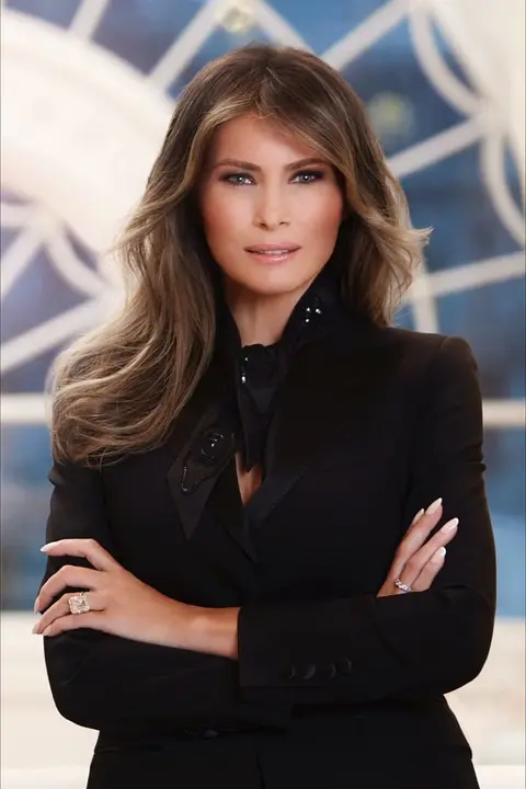 Retrato oficial de Melania Trump. / Casa Blanca