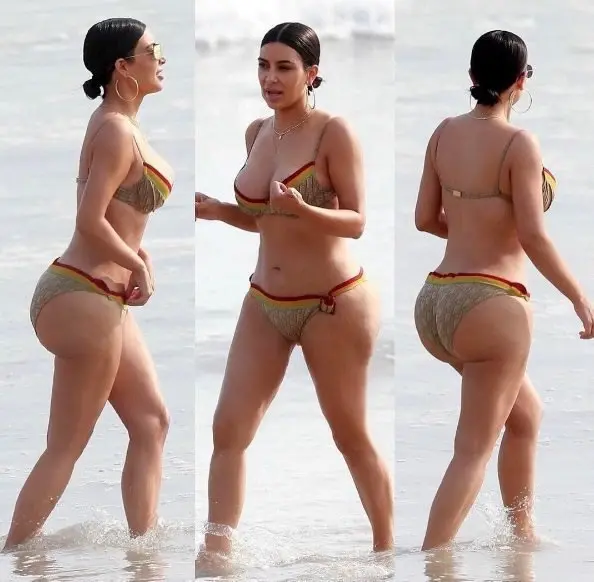 Kim Kardashian sin retoques. / Twitter