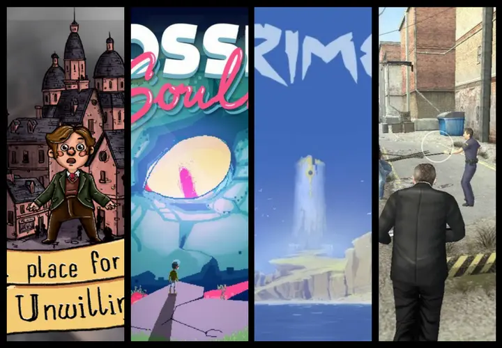 A Place for the Unwilling, Crossing Souls, Rime y Reservoir Dogs; videojuegos. P&aacute;ginas Oficiales.
