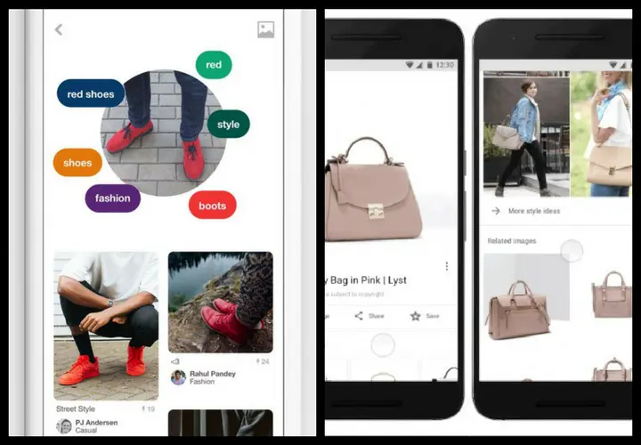 Lens, app de Pinterest y Style Ideas, nueva app de Google. Pinterest y Google.