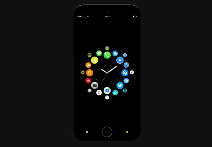 Centro de control actualizable del iOS 11. Apple.