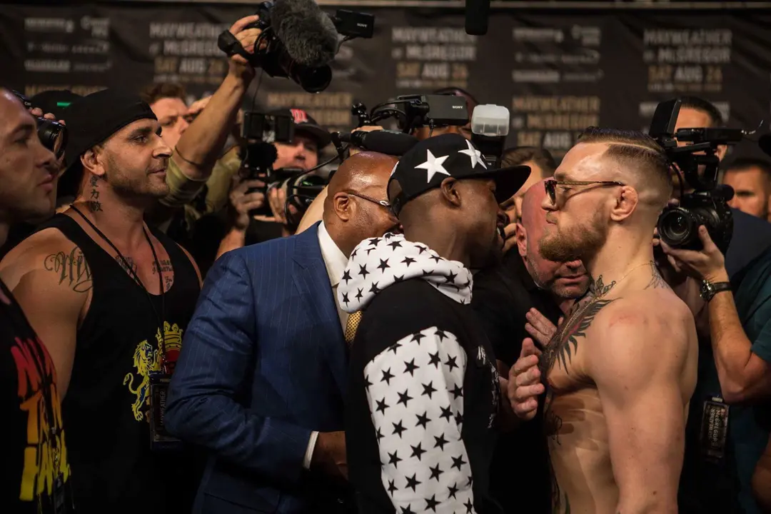 Mayweather vs. McGregor. / @TheNotoriousMMA