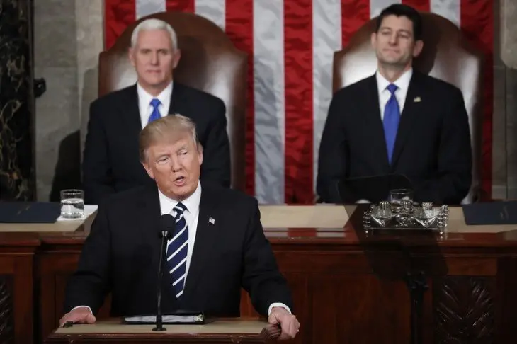 Donald Trump en el congreso. / RRSS