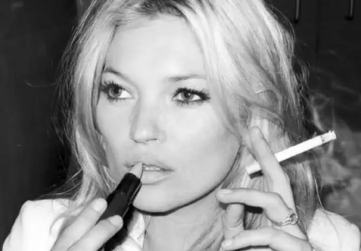 Kate Moss, modelo. Pinterest.