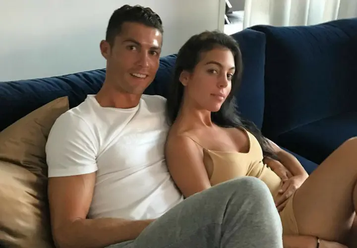 Cristiano Ronaldo, futbolista y Georgina Rodr&iacute;gez, modelo.  Instagram.