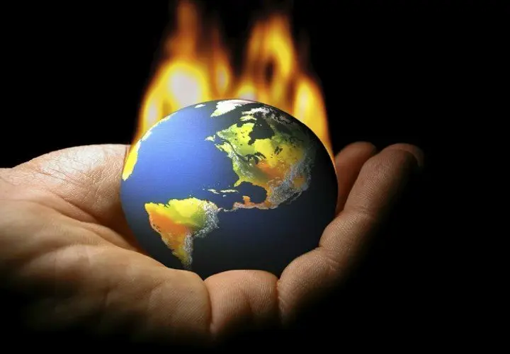 Una representaci&oacute;n del cambio clim&aacute;tico. / Twitter
