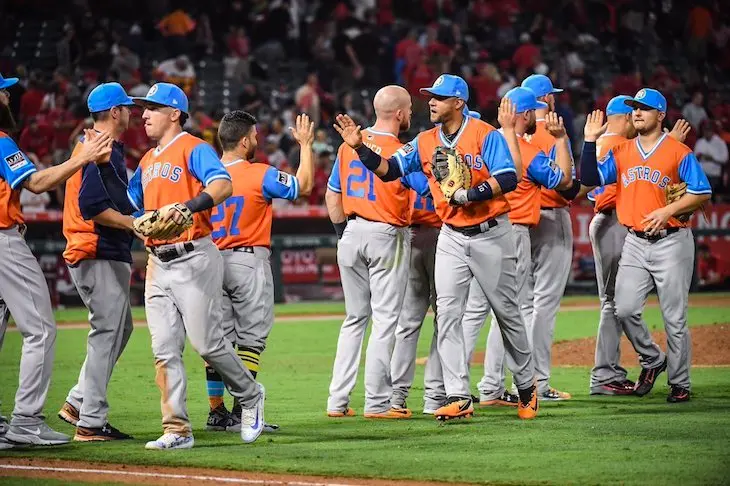 Jugadores de los Houston Astros.
