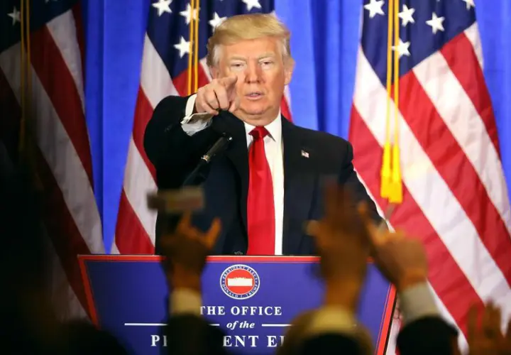 Donald Trump en rueda de prensa. / diepresse.com