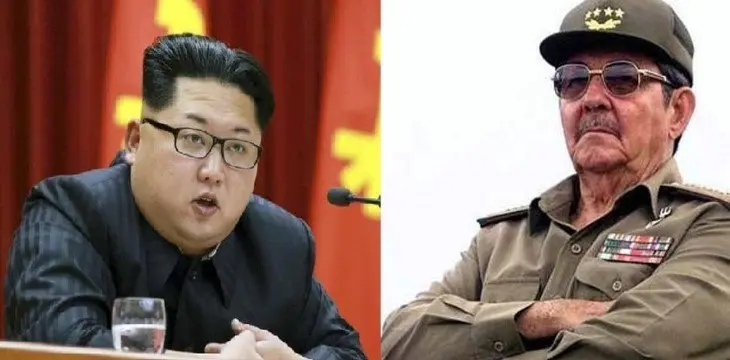 Kim Jong Un y Ra&uacute;l Castro. / RRSS