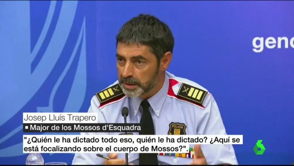 Josep Llu&iacute;s Trapero. / La Sexta