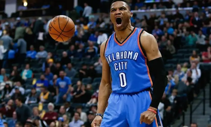 Russell Westbrook, jugador de los Oklahoma City Thunder. / Twitter.