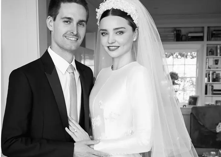Miranda Kerr y Evan Spiegel./ @mirandakerr