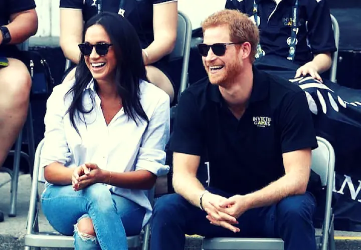 Meghan Markle, actriz, y el pr&iacute;ncipe Harry. Instagram.
