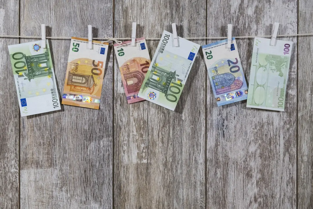 Billetes de euros.