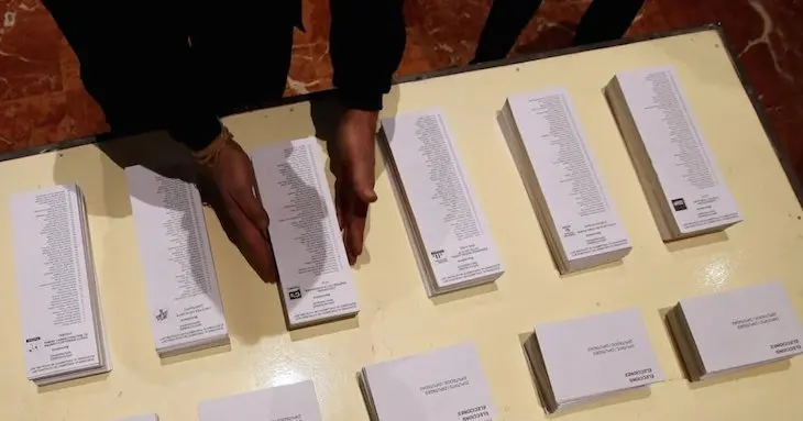 Mesa electoral en Cataluña. / Twitter-Jos&eacute; Carlos Diez