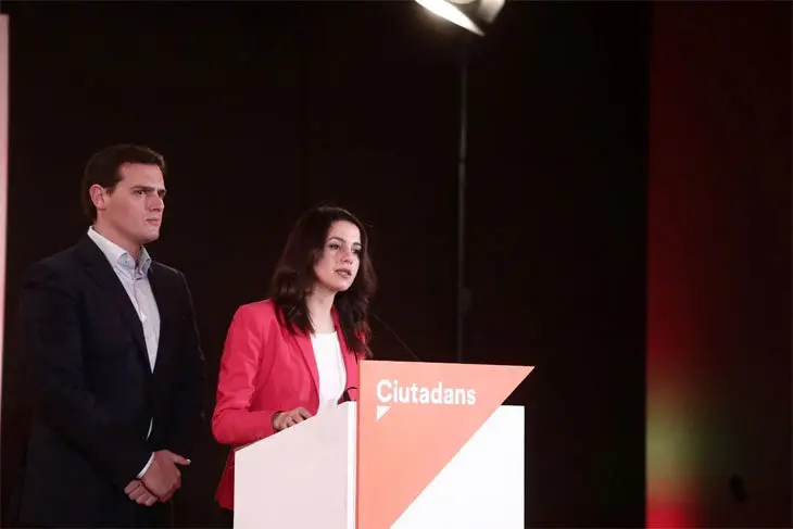 Albert Rivera e In&eacute;s Arrimadas. / @CiutadansCs (Twitter)