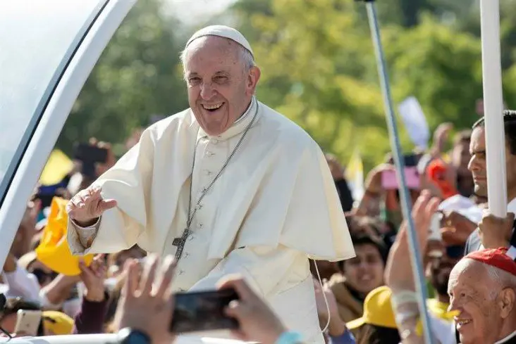 Papa Francisco en su visita a Chile. La Naci&oacute;n. 