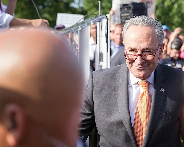 Chuck Schumer, l&iacute;der del Partido Dem&oacute;crata en el Senado. / RR SS