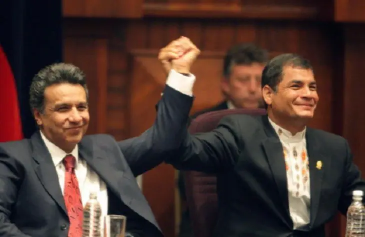 Lenin Moreno, presidente de Ecuador; Rafael Correa, expresidente de Ecuador. Ubicatv