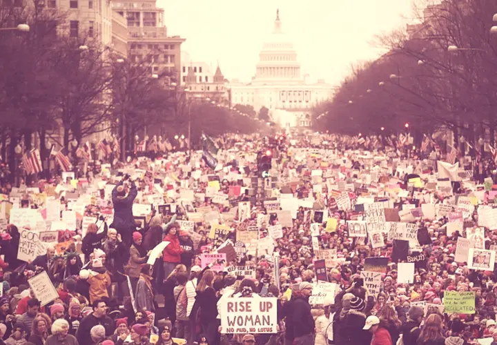 Marcha en EE UU de las mujeres contra Donald Trump. Instagram.