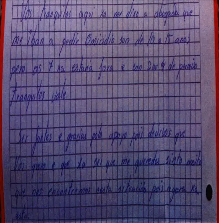 Fragmento de la carta del Chicle. /  Mundiario
