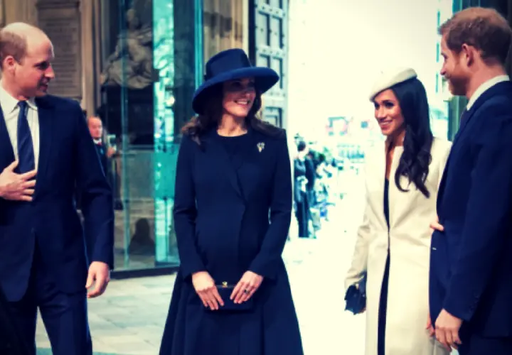 Guillermo y Catalina, duques de Cambridge, junto a Meghan Markle y el pr&iacute;ncipe Harry.