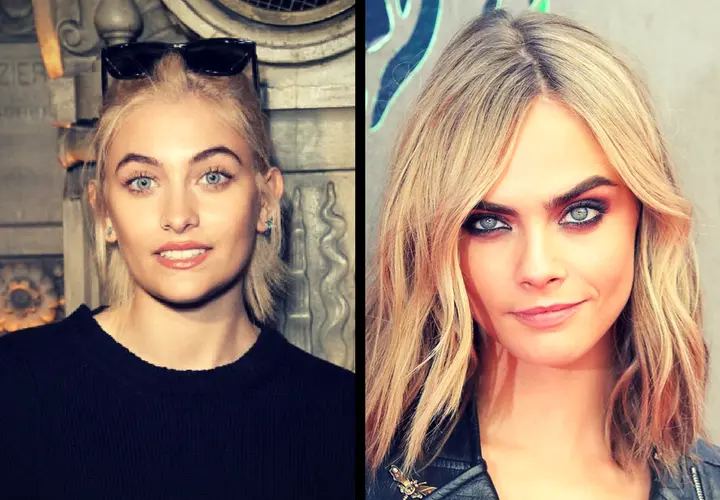 Paris Jackson, modelo; y Cara Delevingne, actriz. Pinterest.