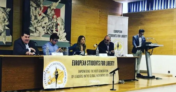 Participantes en el debate de European Students for Liberty. / Mundiario