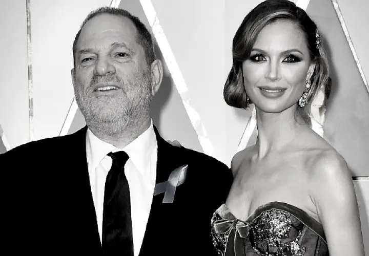 Harvey Weinstein, productor; y Georgina Chapman, dise&ntilde;adora. Pinterest.