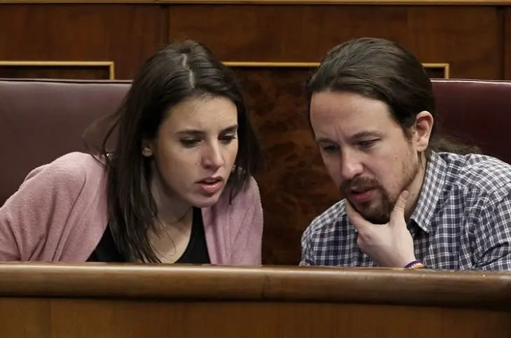 Irene Montero y Pablo Iglesias. / T5
