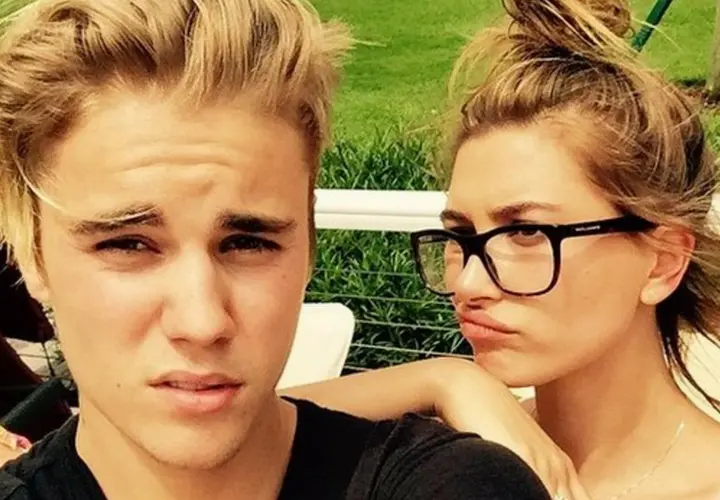 Justin Bieber, cantante; y Hailey Baldwin, modelo. Instagram.
