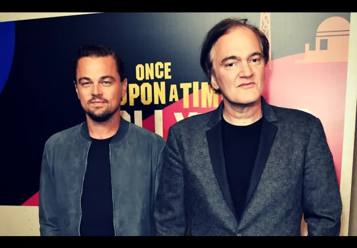 Leonardo DiCaprio, actor; y Quentin Tarantino, director. RR SS.