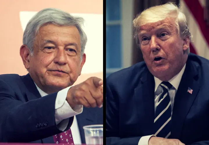 Andr&eacute;s Manuel L&oacute;pez Obrador, presidente electo de M&eacute;xico; y Donald Trump, presidente de EE UU. RR SS.