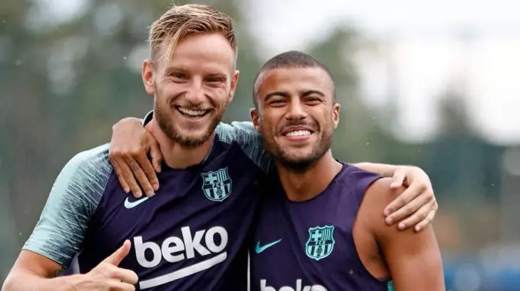 Ivan Rakitic y Rafinha, futbolistas. / Twitter. @Rafinha