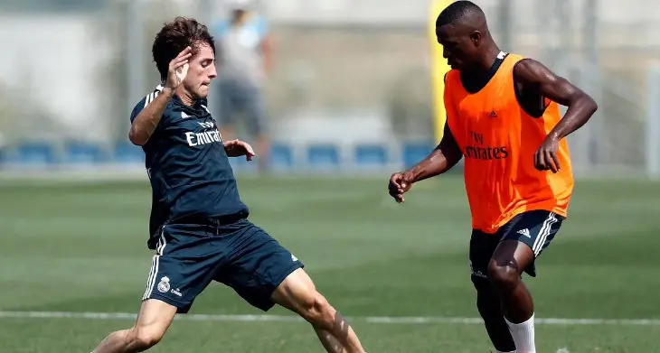 &Aacute;lvaro Odriozola y Vin&iacute;cius Junior, futbolistas. / Twitter @alvaroodriozola