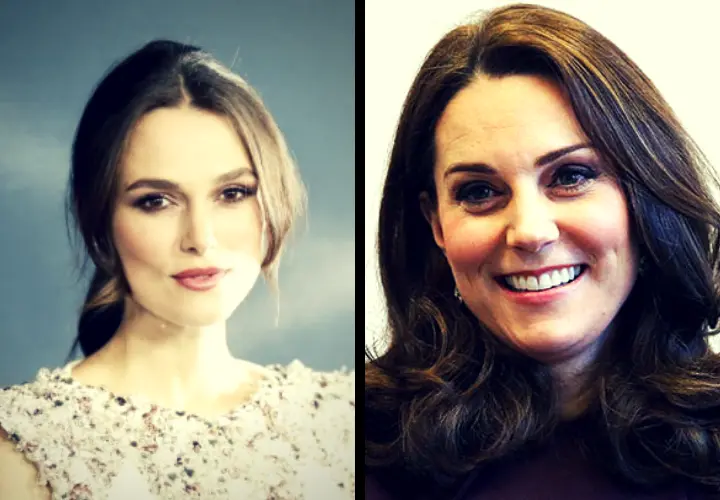 Keira Knightley, actriz; y Kate Middleton, duquesa de Cambridge. RR SS.
