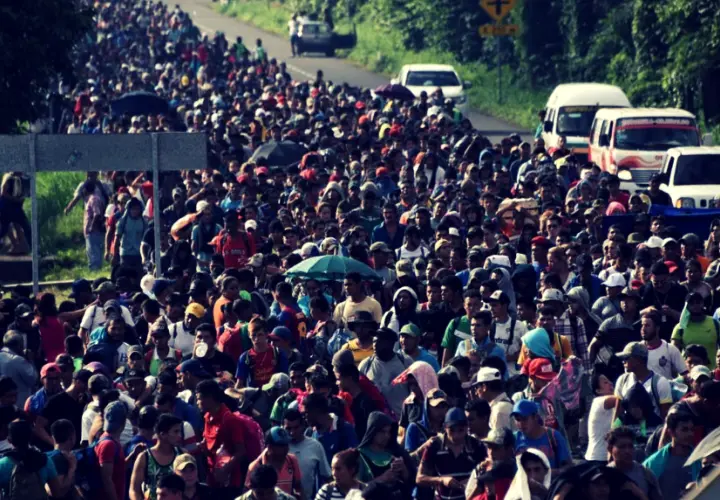 Caravana de migrantes. RR SS.