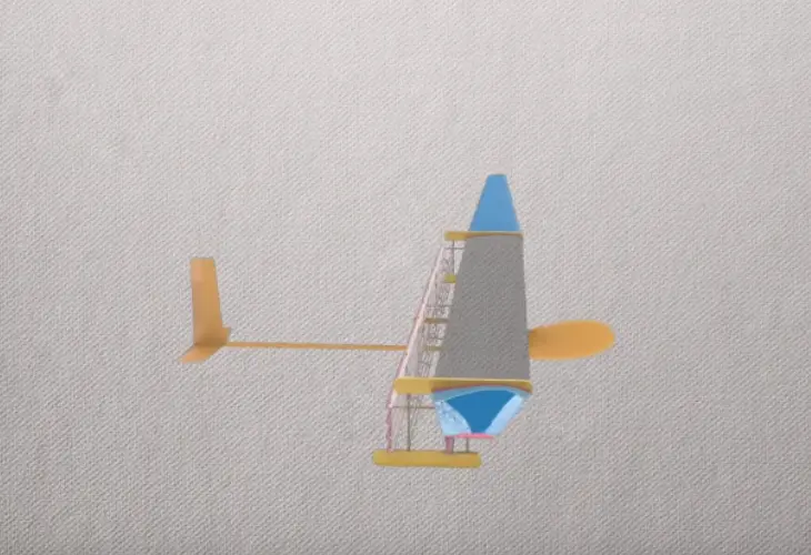El primer avi&oacute;n sin partes m&oacute;viles. / Youtube.