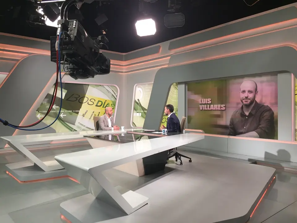 Lu&iacute;s Villares na TVG. / Mundiario