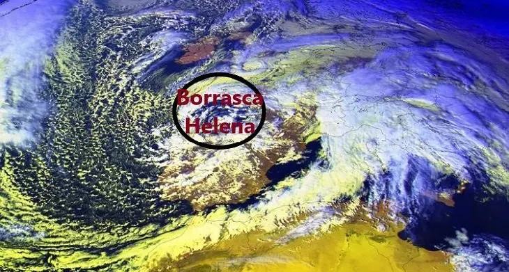 Borrasca Helena. / @MeteoGalicia